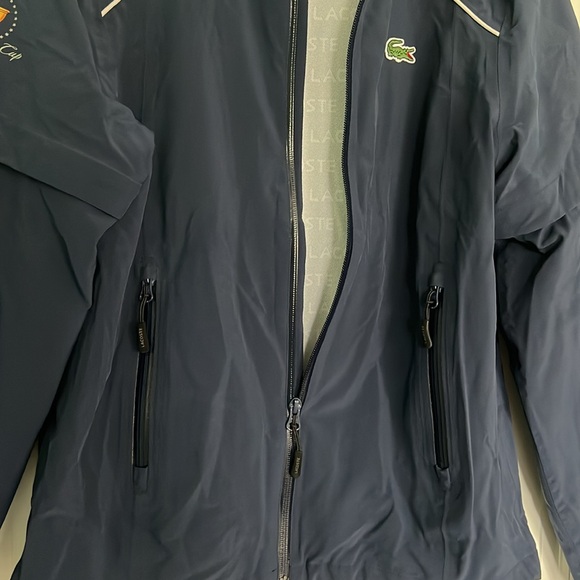 LACOSTE Sport ladies navy zip jacket. Size 38 - Picture 3 of 4